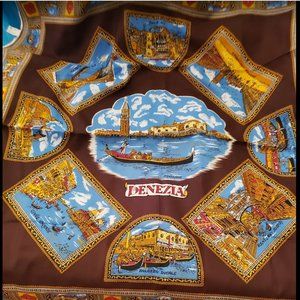 Venezia ladies scarf Made in Italy polyester scenic